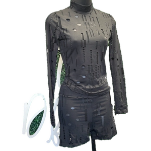 Black two pieces short set NEW